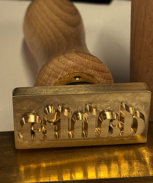 Tampon gravé personnalisé laiton ou inox